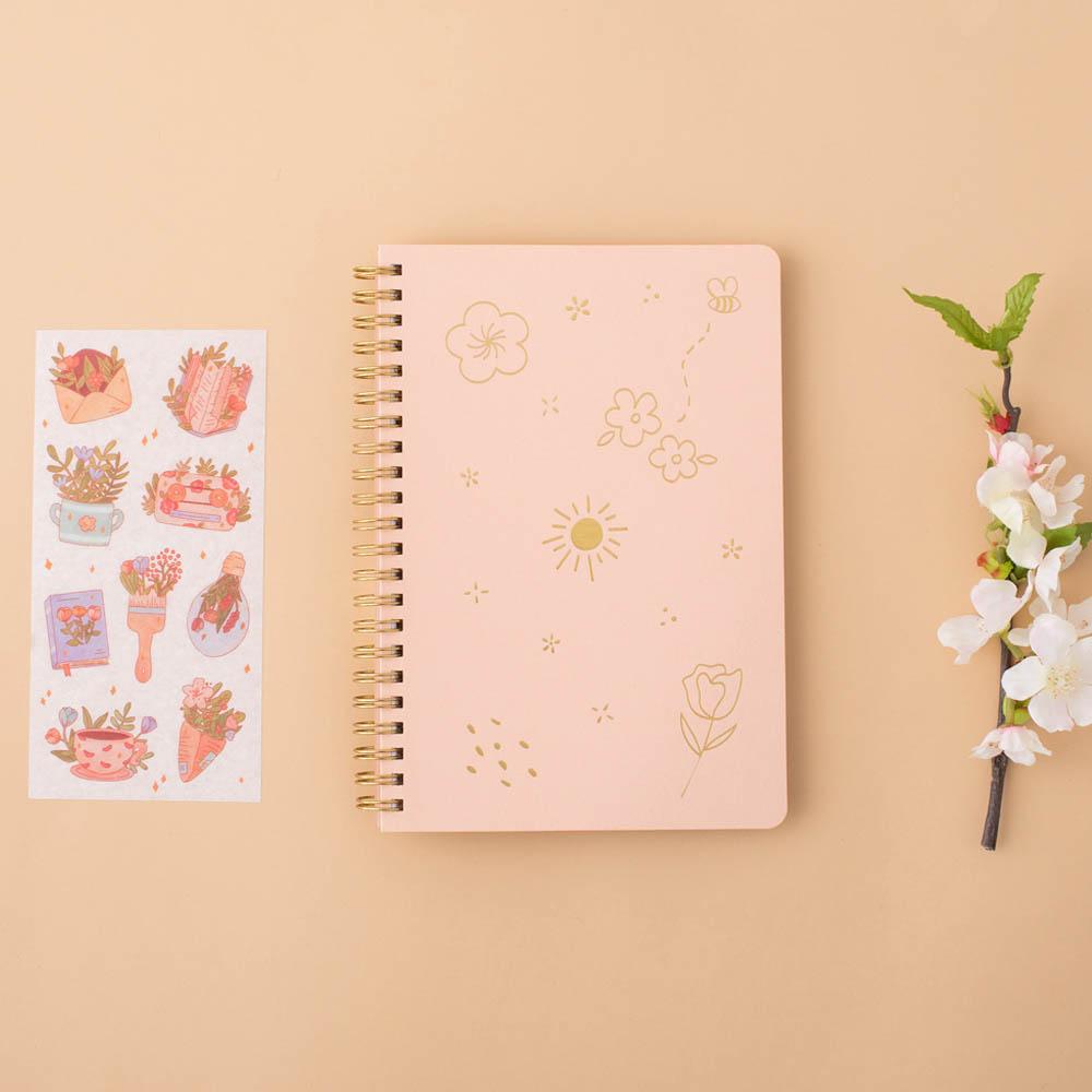 Tsuki 'Floral' Limited Edition Ring Bound Bullet Journal ☾