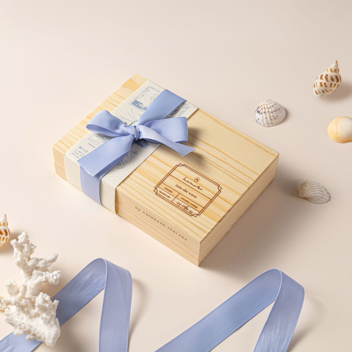Hinoki - ‘Into the Wave’ Wooden Stamps Set
