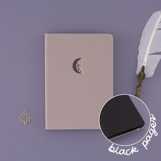 Tsuki ‘Lunar Magic’ Limited Edition Black Page Bullet Journal ☾