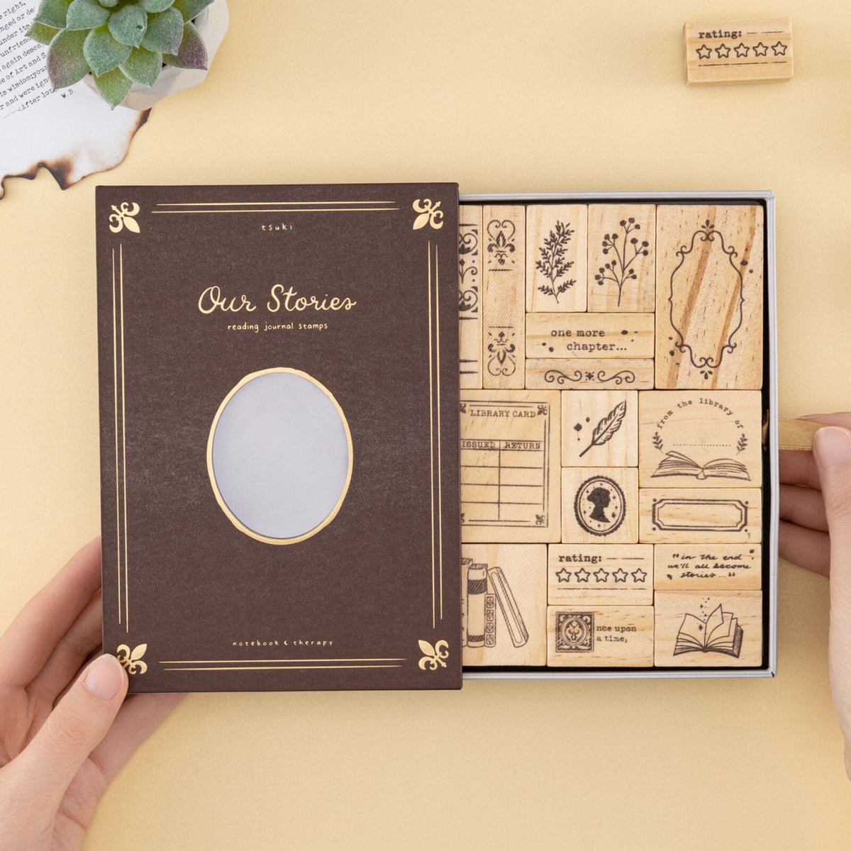 Tsuki ‘Our Stories’ Reading Journal Stamp Set ☾