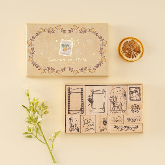 Tsuki ‘Summer in Italy’ Bullet Journal Stamp Set ☾