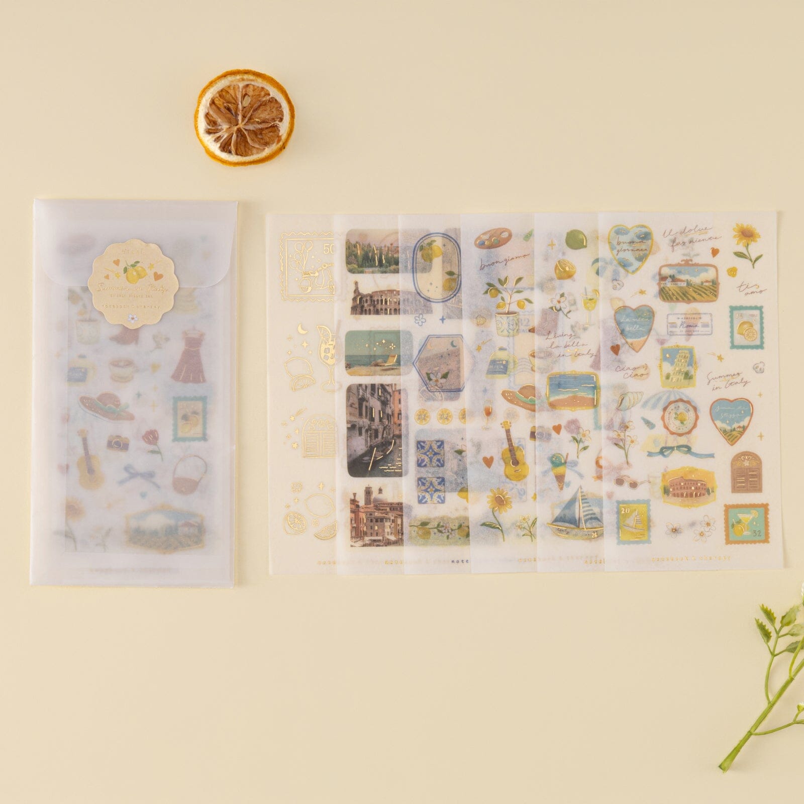 Tsuki ‘Summer in Italy’ Sticker Set ☾