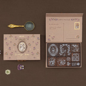 Tsuki ‘Vintage Neko’ Bullet Journal Stamp Set ☾