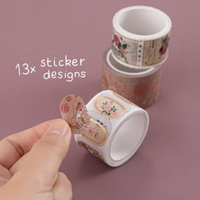 Tsuki ‘Vintage Rose’ Washi Tape Set ☾