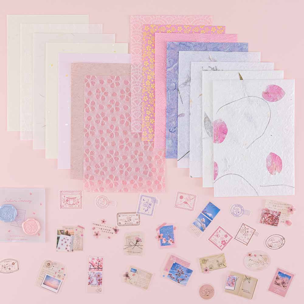 Tsuki ‘Sakura Journey’ Scrapbook Sticker Set ☾