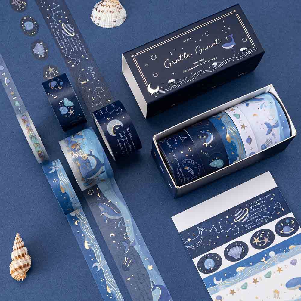 Tsuki ‘Gentle Giant’ Washi Tape Set ☾
