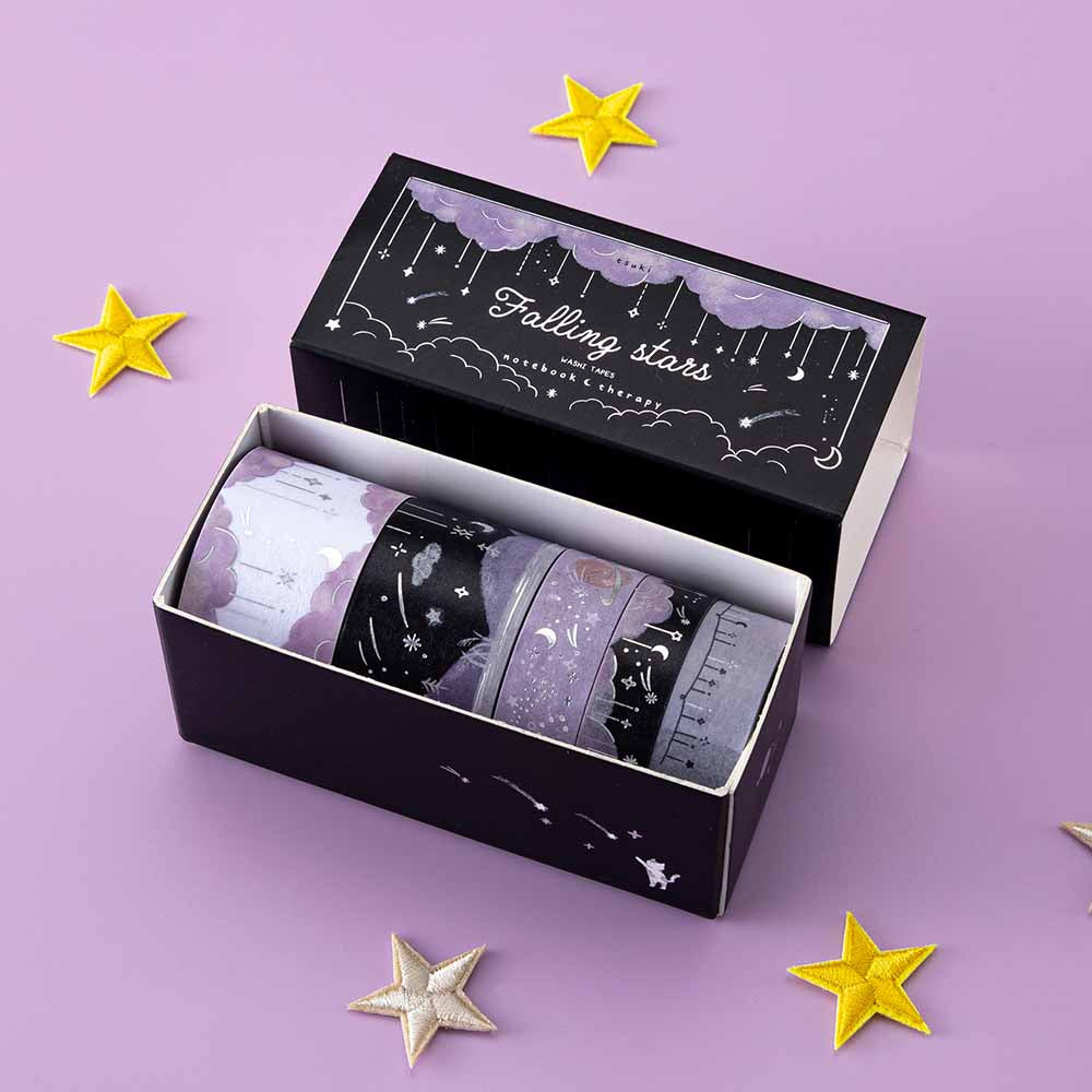 Tsuki ‘Falling Stars’ Washi Tape Set ☾
