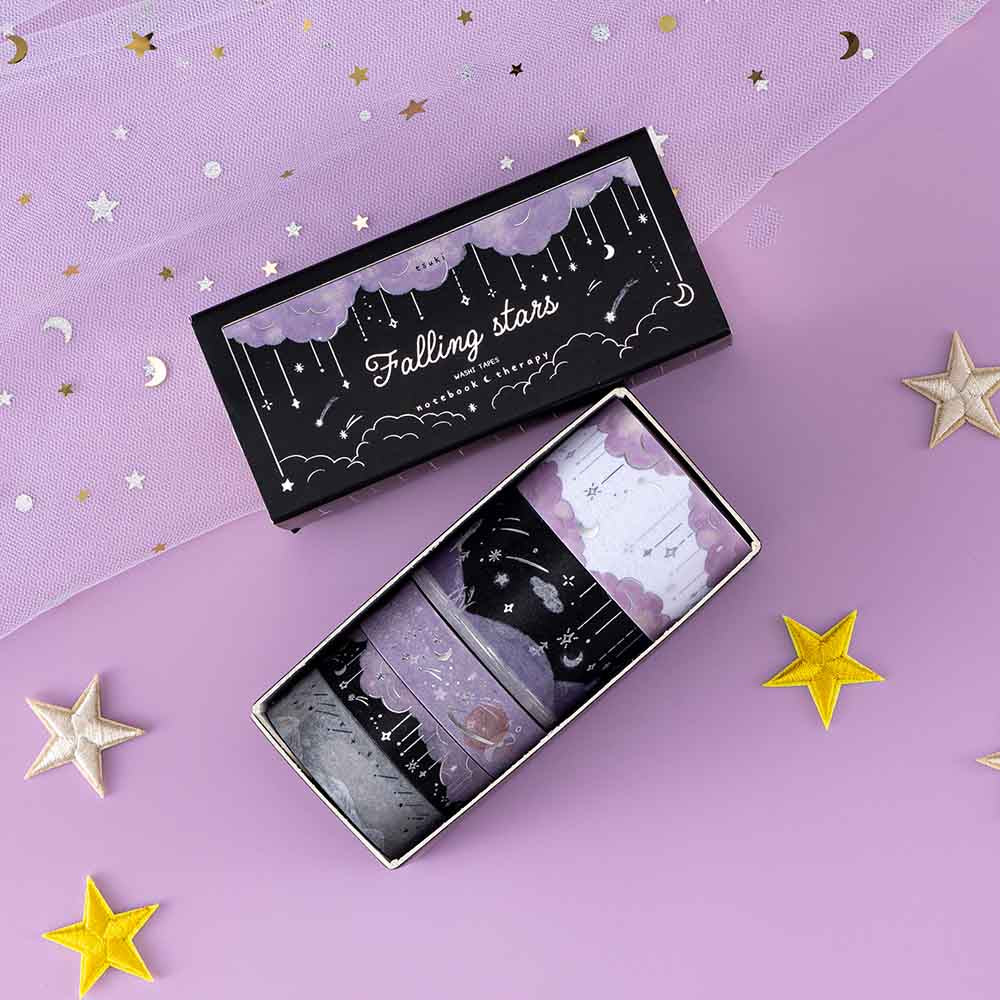 Tsuki ‘Falling Stars’ Washi Tape Set ☾