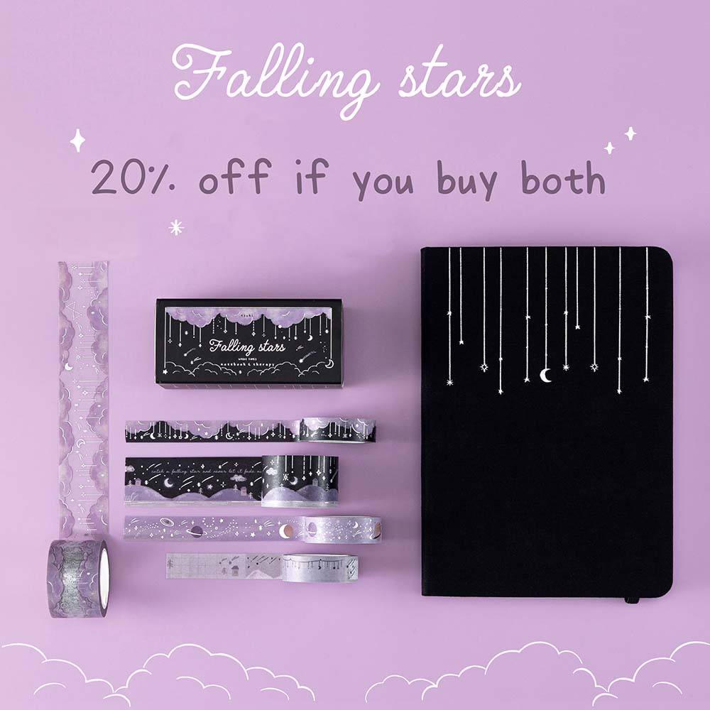 Tsuki ‘Falling Stars’ Washi Tape Set ☾