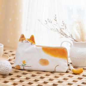 Tsuki ‘Neko Days’ Travel Pen Pouch ☾