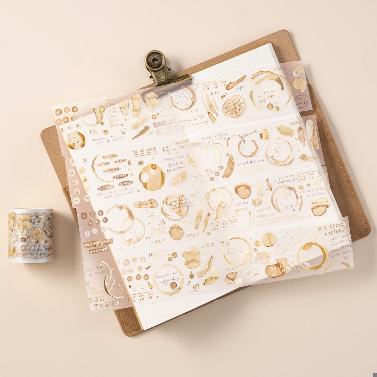 Hinoki - ‘Into the Cafe' PET Decorative Tape Set