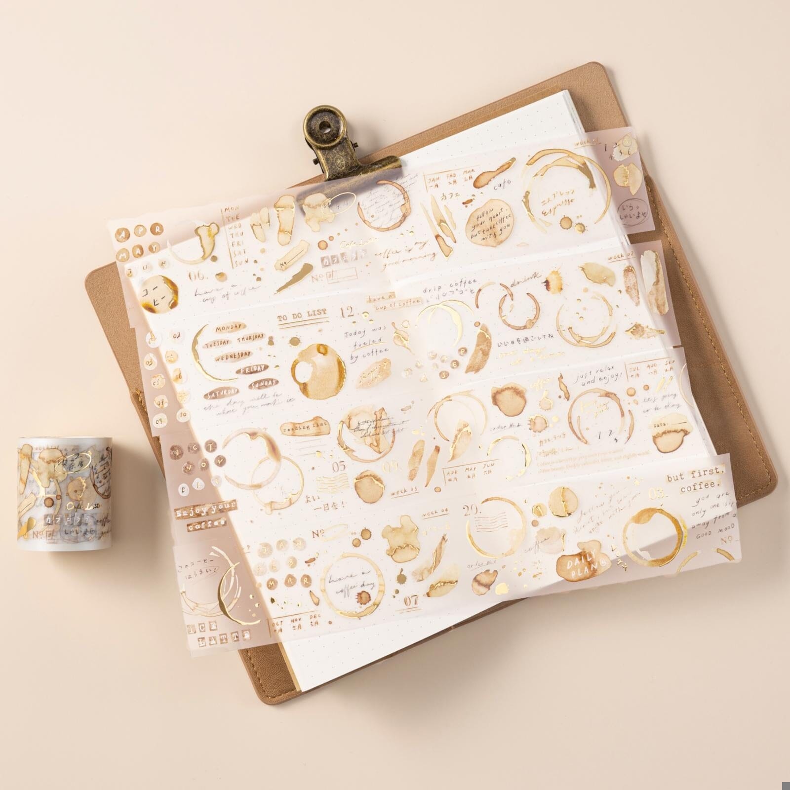 Hinoki - ‘Into the Cafe' PET Decorative Tape Set