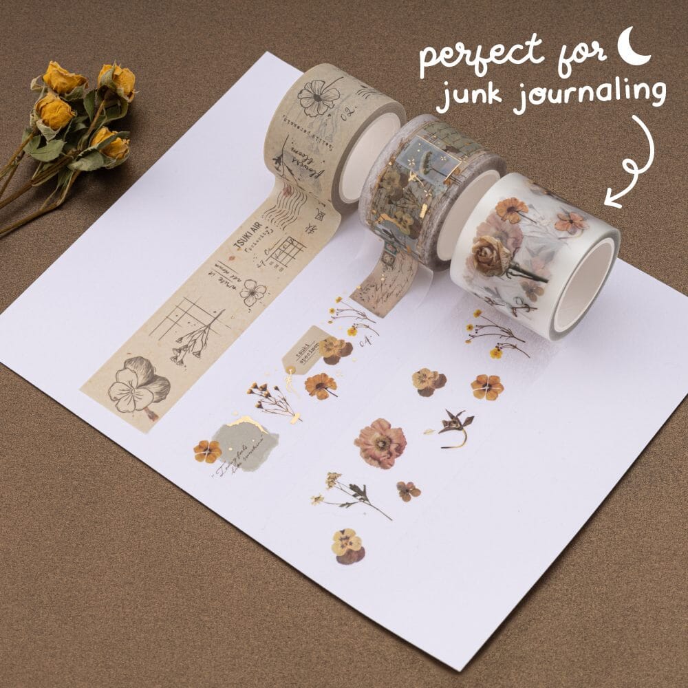 Tsuki ‘Junk Journal’ Washi Tape Set ☾