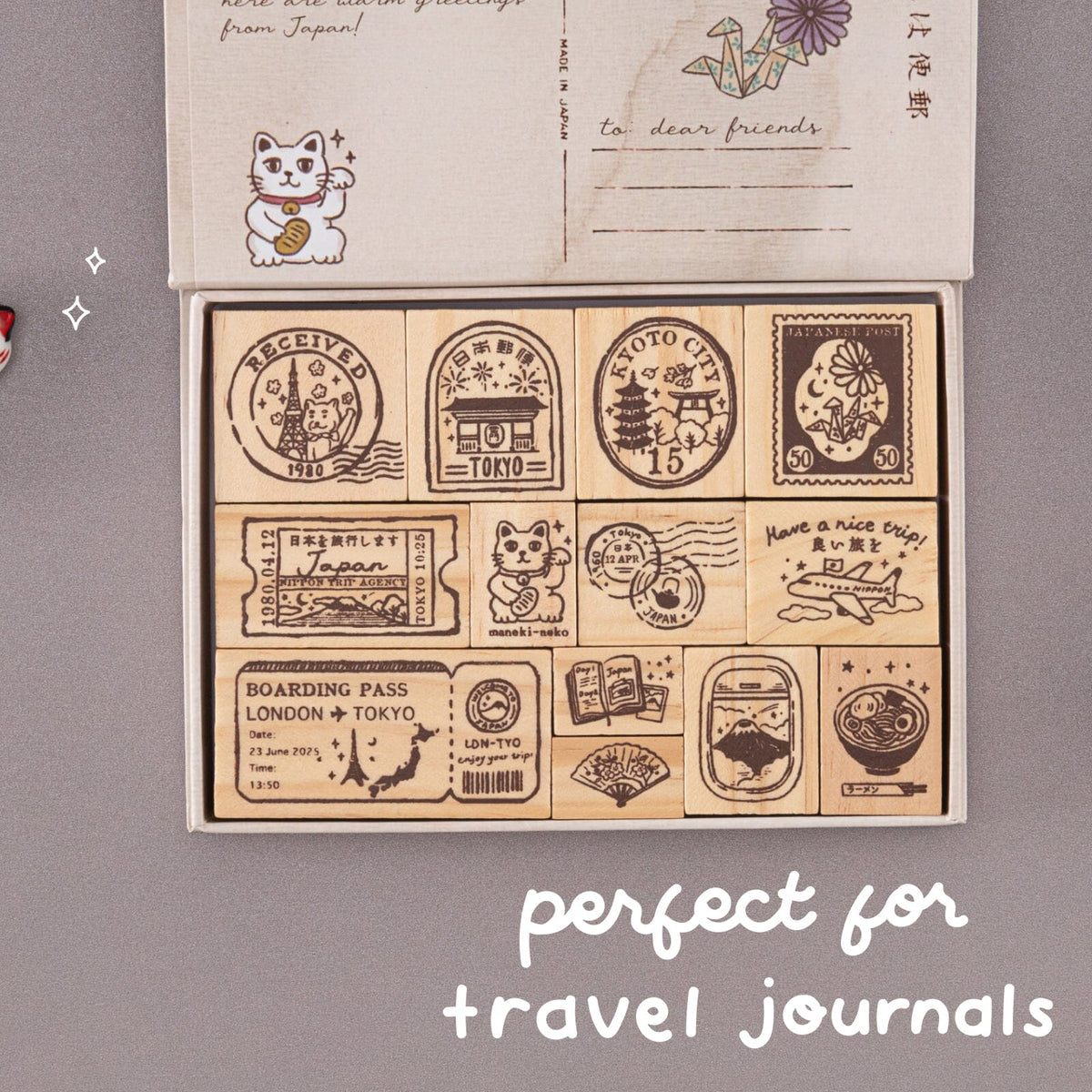 Tsuki ‘Journey in Japan’ Bullet Journal Stamp Set ☾