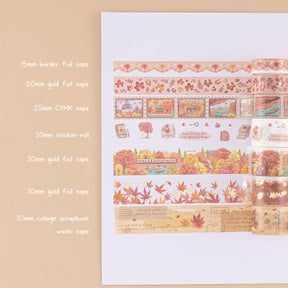 Tsuki ‘Maple Journey’ Washi Tape Set ☾
