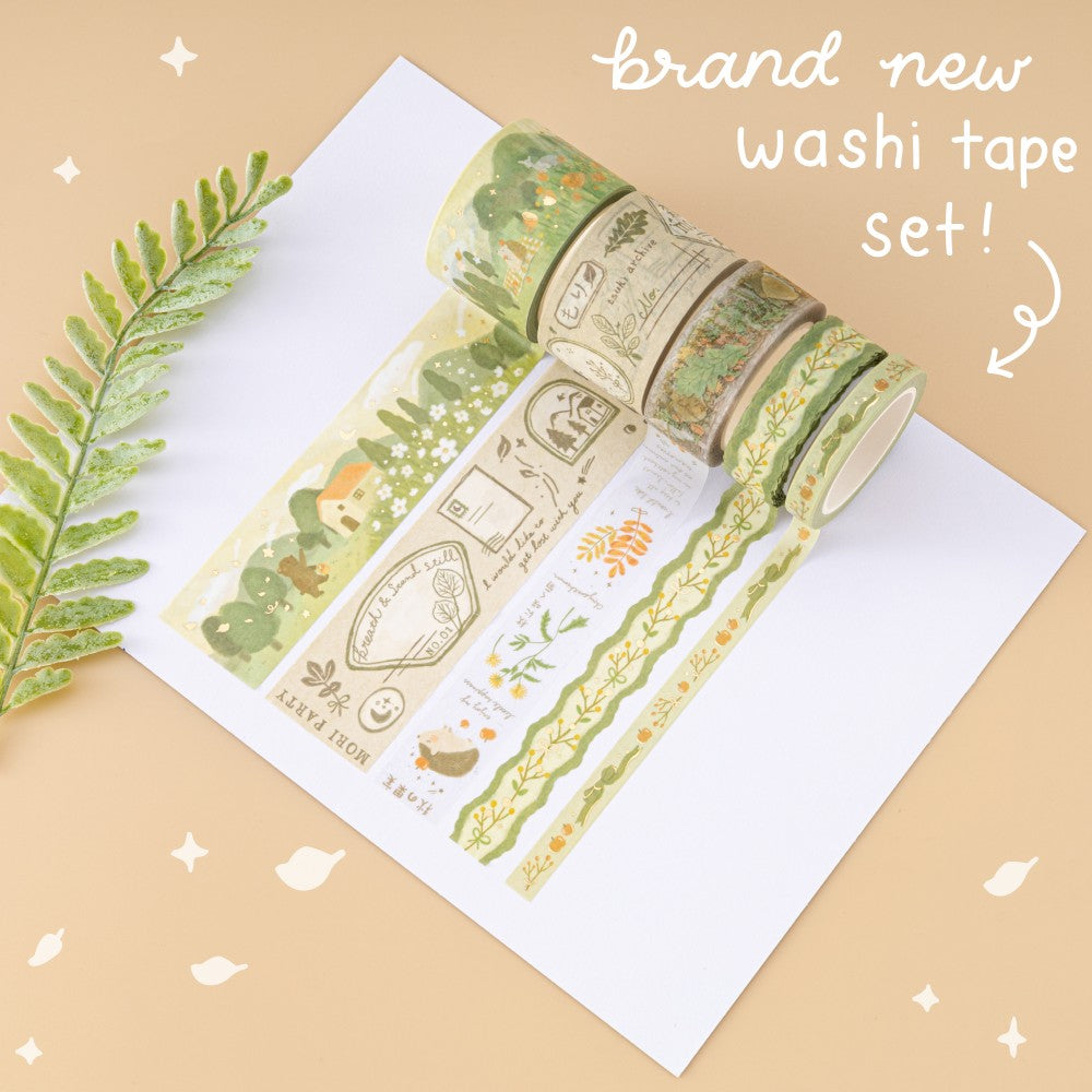 Tsuki ‘Mori’ Washi Tape Set ☾