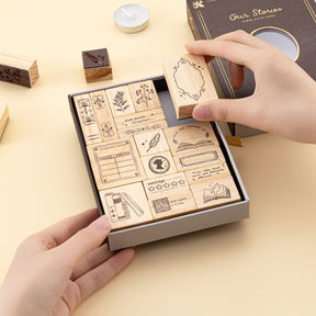 Tsuki ‘Our Stories’ Reading Journal Stamp Set ☾