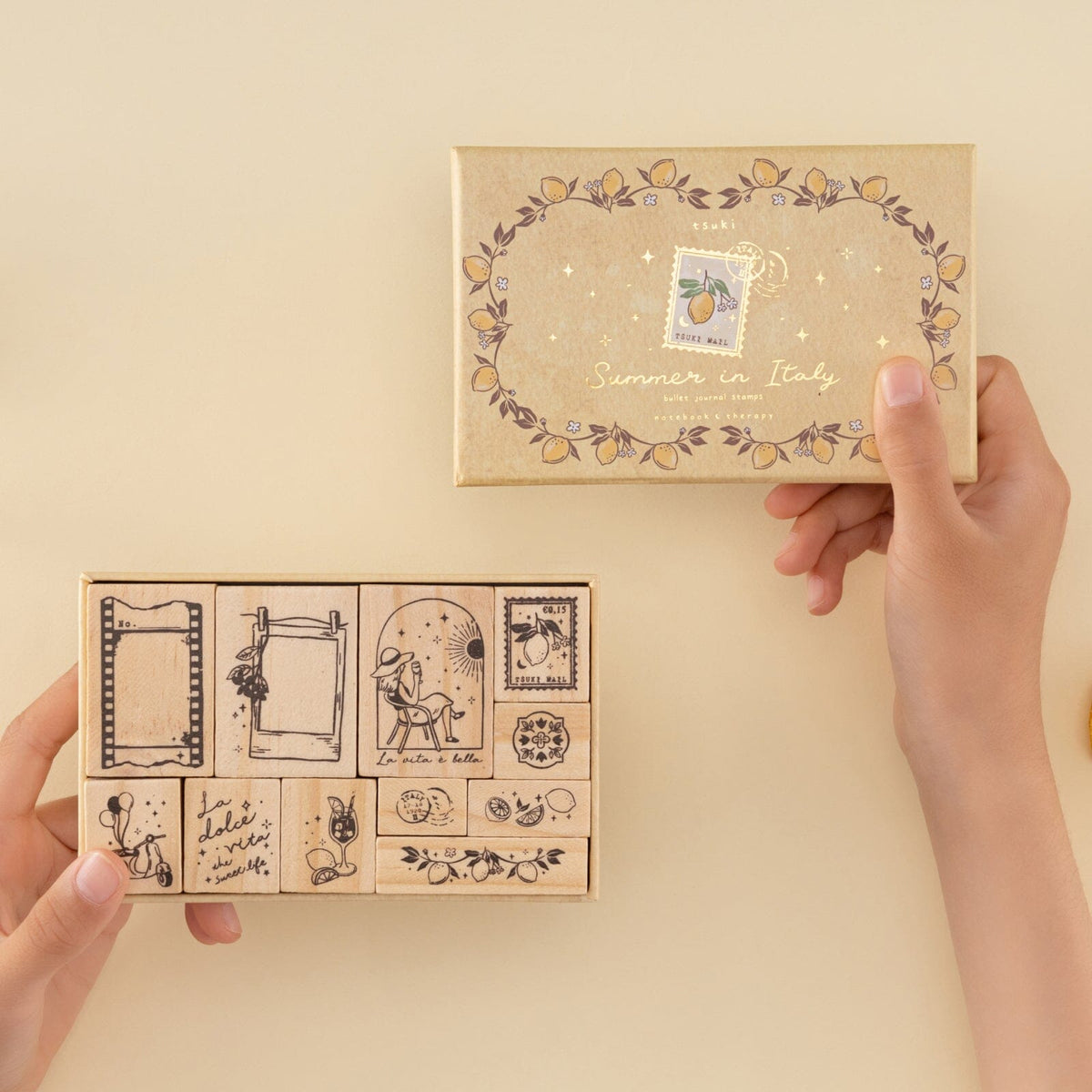 Tsuki ‘Summer in Italy’ Bullet Journal Stamp Set ☾