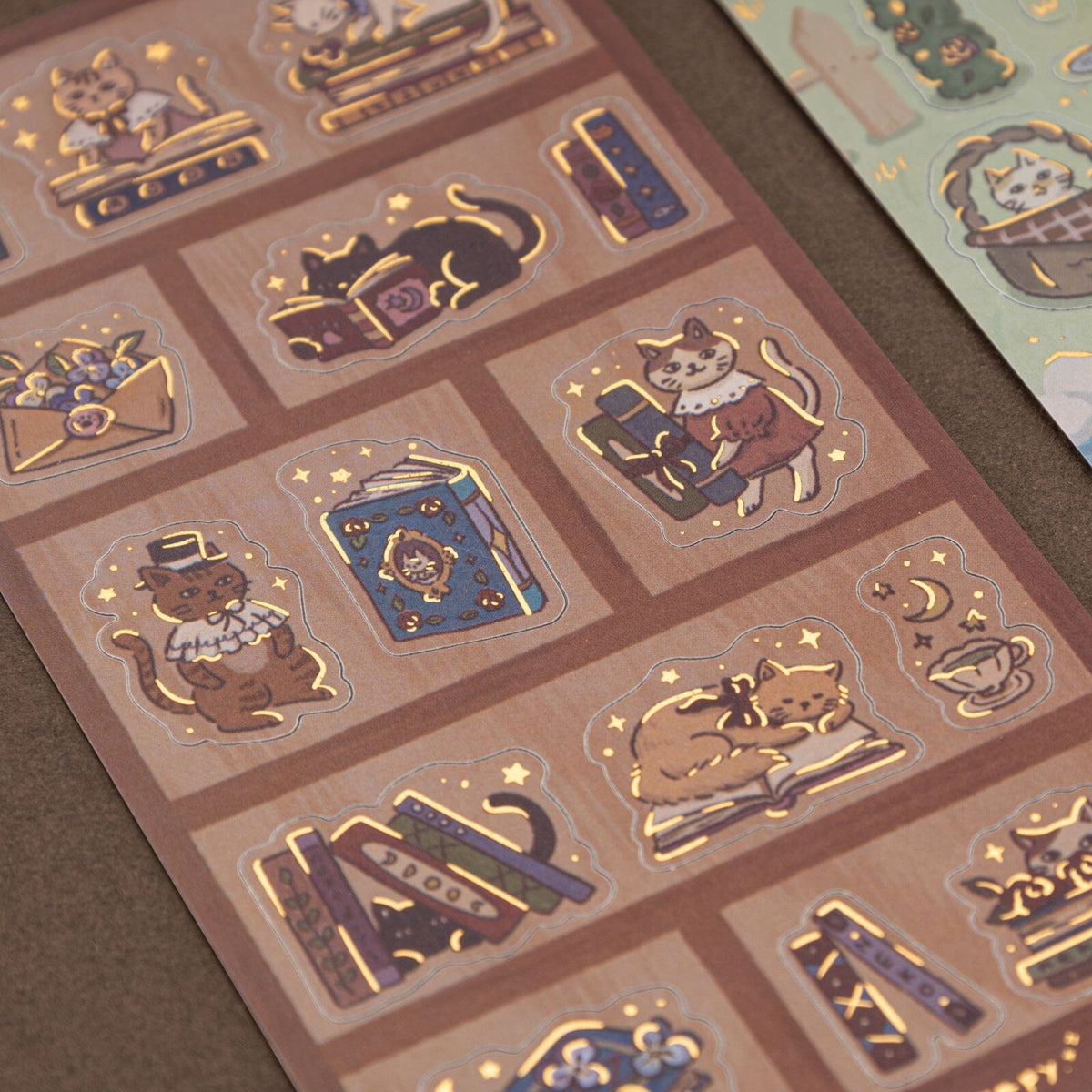 Tsuki ‘Vintage Neko’ Sticker Set ☾