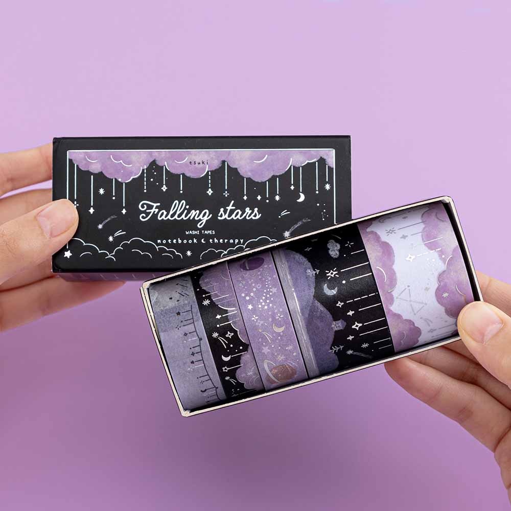 Tsuki ‘Falling Stars’ Washi Tape Set ☾
