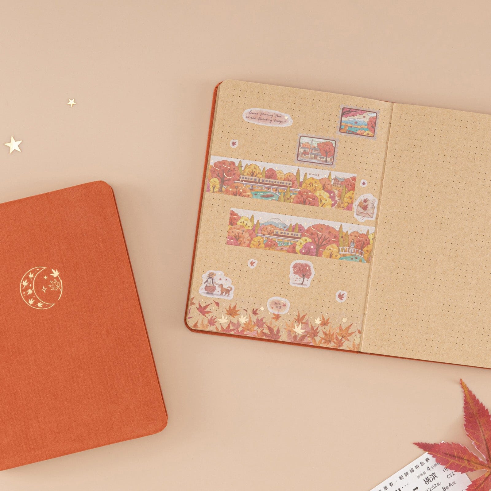Tsuki ‘Maple Moon’ Kraft Paper Limited Edition Bullet Journal ☾