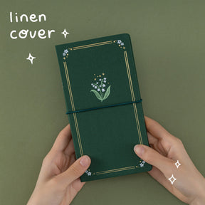 Tsuki ‘Soft Lily’ Limited Edition Luxury Travel Notebook ☾