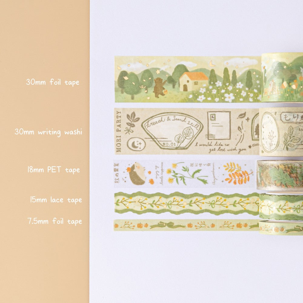 Tsuki ‘Mori’ Washi Tape Set ☾