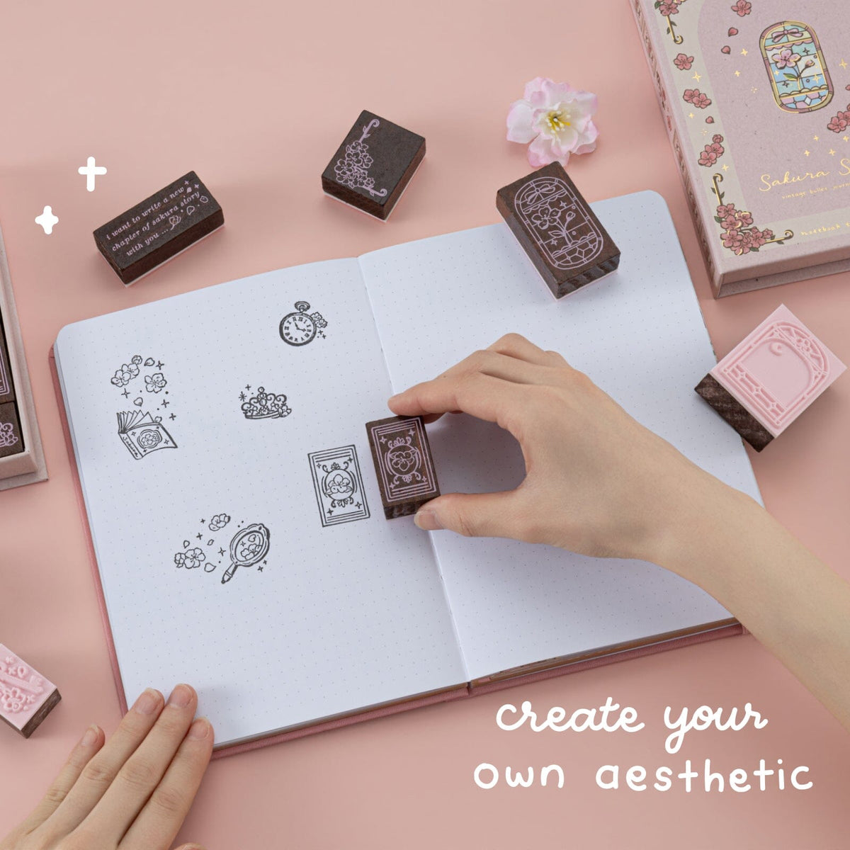 Tsuki ‘Sakura Story’ Bullet Journal Stamp Set ☾