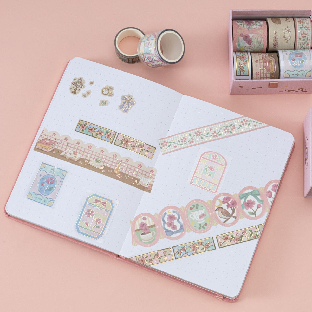 Tsuki ‘Sakura Story’ Washi Tape Set ☾