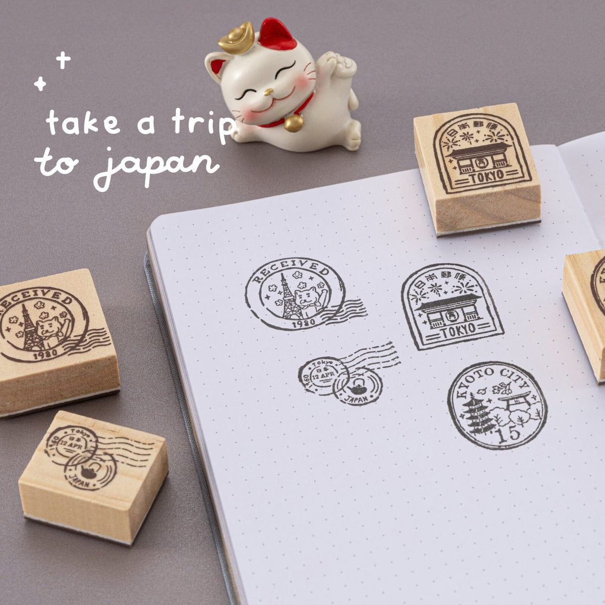 Tsuki ‘Journey in Japan’ Bullet Journal Stamp Set ☾