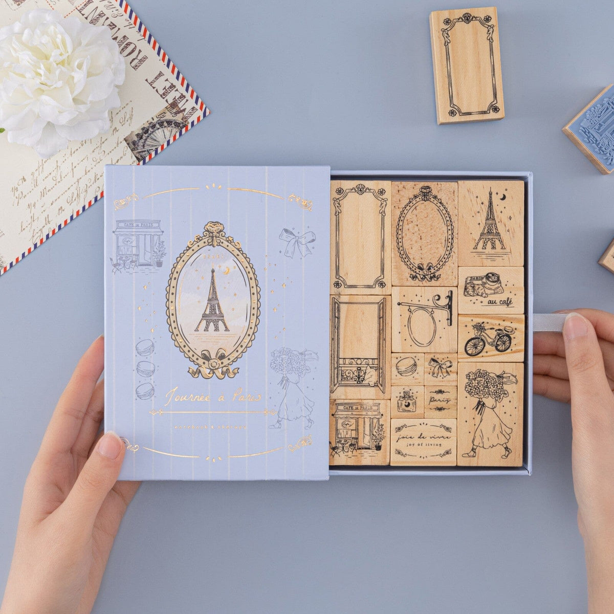 Tsuki ‘Journée à Paris’ Bullet Journal Stamp Set ☾