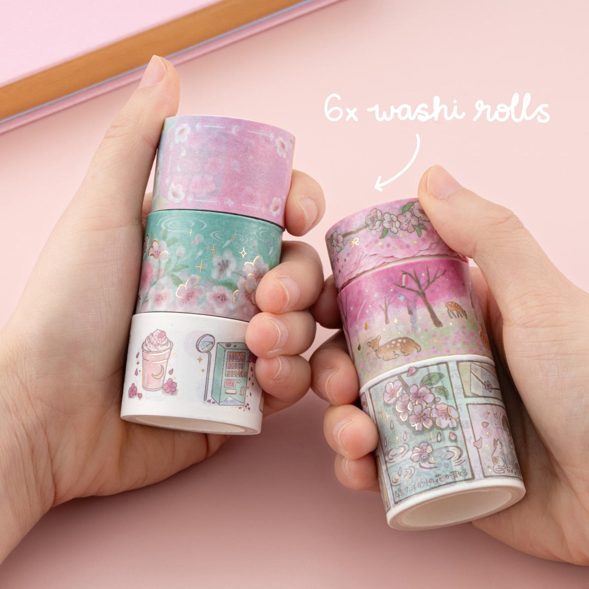 Tsuki ‘Sakura Days’ Washi Tape Set ☾