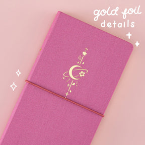 Tsuki ‘Moonlit Blossom’ Luxury Travel Notebook ☾