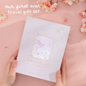 Tsuki ‘Sakura Breeze’ Travel Notebook Gift Set ☾
