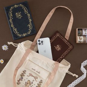 Tsuki ‘Vintage Neko’ Limited Edition Embroidered Tote Bag ☾