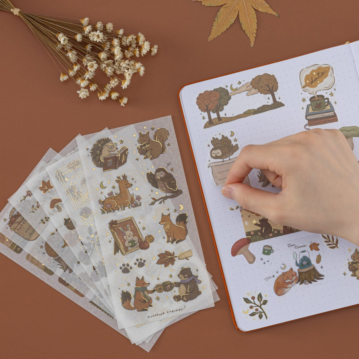 Tsuki ‘Forest Friends’ Sticker Set ☾