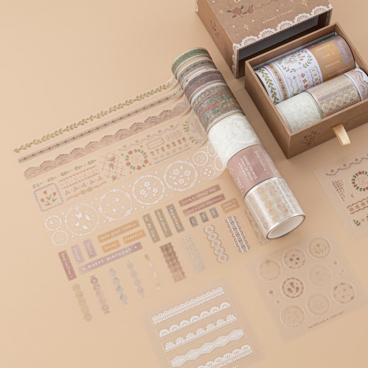 Tsuki ‘Lace Dreams’ Washi Tape Set ☾