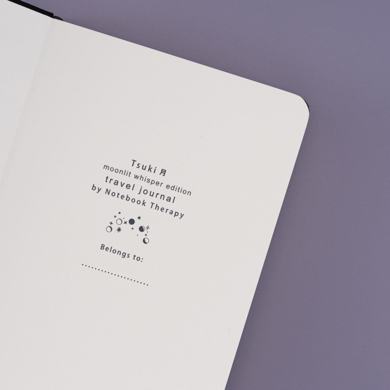 Tsuki ‘Moonlit Whisper’ Limited Edition Luxury Travel Notebook  ☾