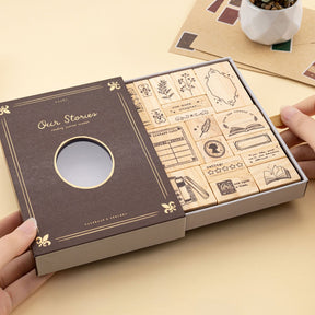 Tsuki ‘Our Stories’ Reading Journal Stamp Set ☾