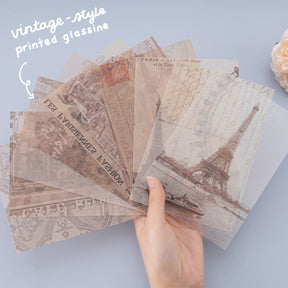 Tsuki ‘Journée à Paris’ Scrapbook Sticker Set ☾