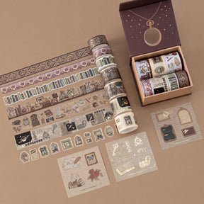 Tsuki ‘Vintage Academia’ Washi Tape Set ☾