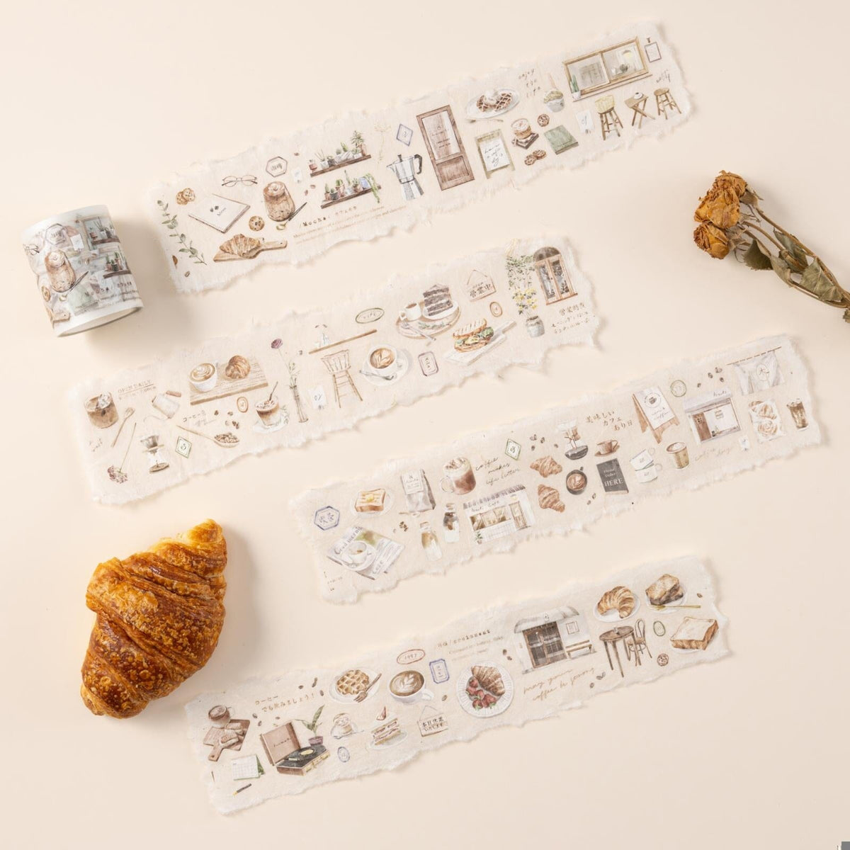 Hinoki - ‘Into the Cafe' PET Decorative Tape Set