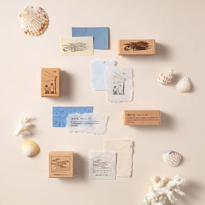 Hinoki - ‘Into the Wave’ Wooden Stamps Set