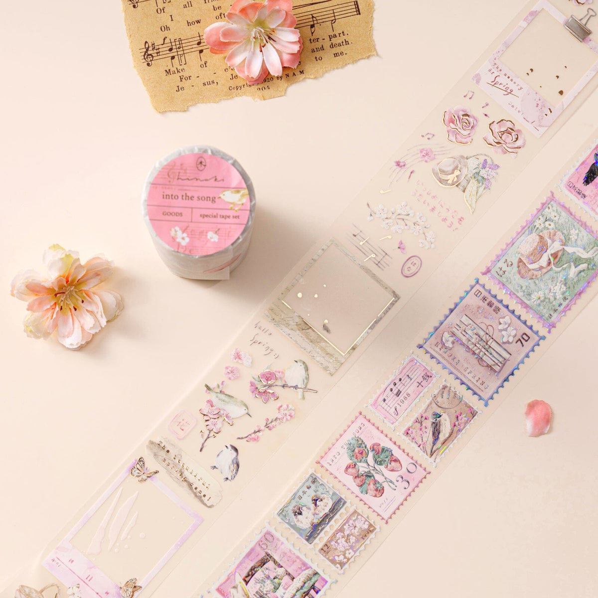 Hinoki - ‘Into the Song’ Decorative PET Tape Set