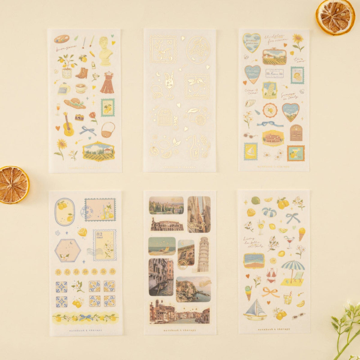 Tsuki ‘Summer in Italy’ Sticker Set ☾