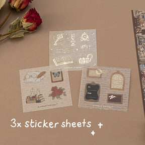Tsuki ‘Vintage Academia’ Washi Tape Set ☾