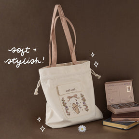 Tsuki ‘Vintage Neko’ Limited Edition Embroidered Tote Bag ☾