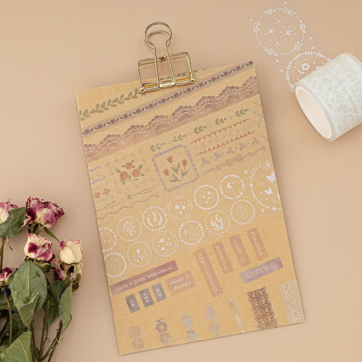 Tsuki ‘Lace Dreams’ Washi Tape Set ☾