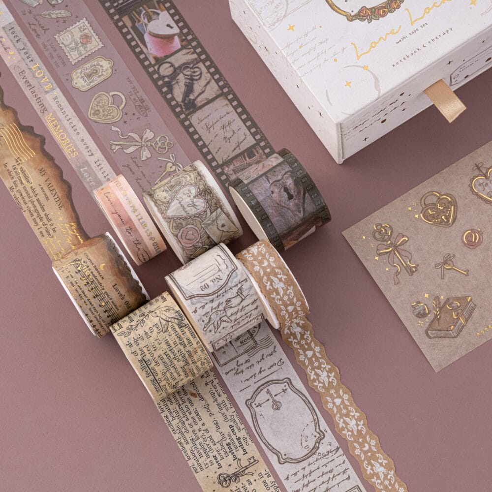 Tsuki ‘Love Lock’ Washi Tape Set ☾