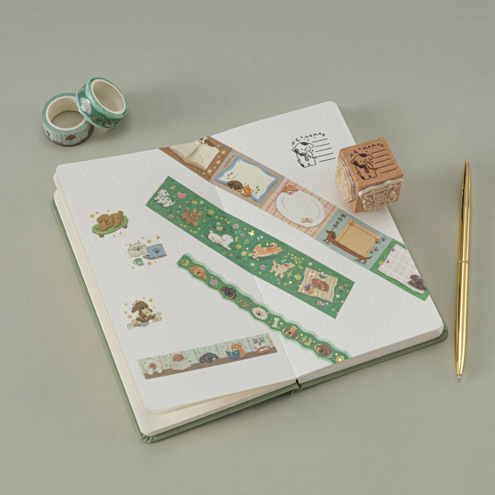 Tsuki ‘Puppy Life’ Travel Notebook Gift Set ☾